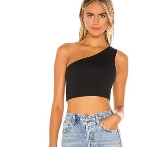 One shoulder crop top